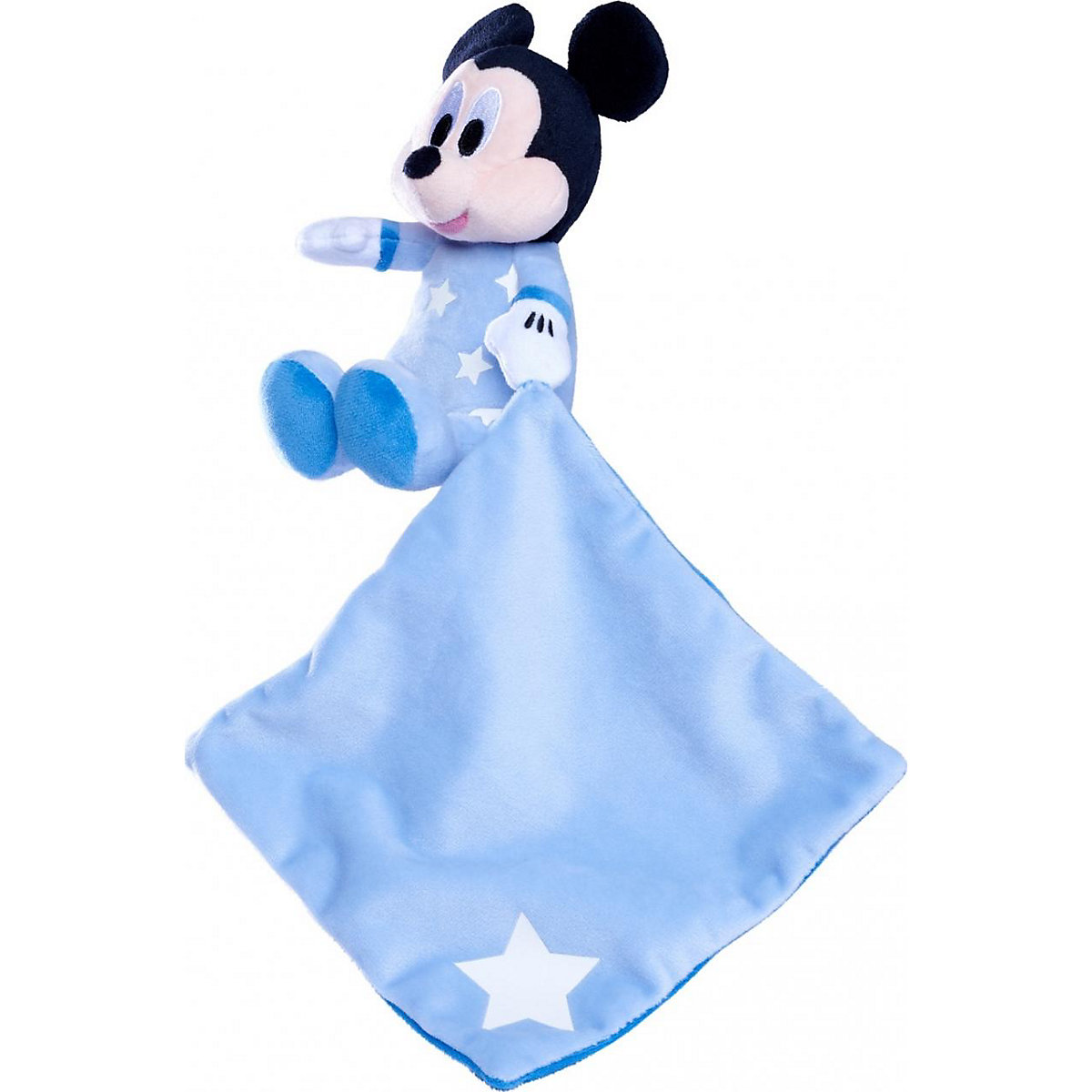 Gute Nacht Mickey mit Schmusetuch, leuchtet im Dunkeln