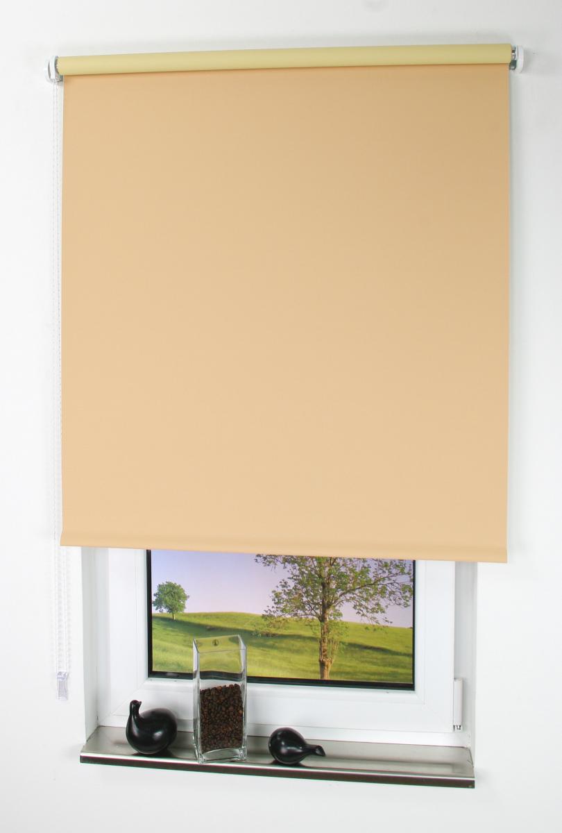 Bella Casa Rollo, Seitenzugrollo Verdunkelung, 142 x 180 cm, apricot
