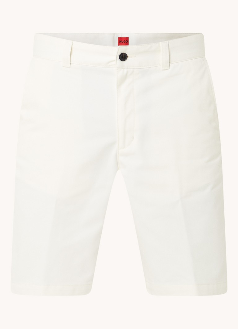 HUGO BOSS  Darik straight fit korte chino met steekzakken