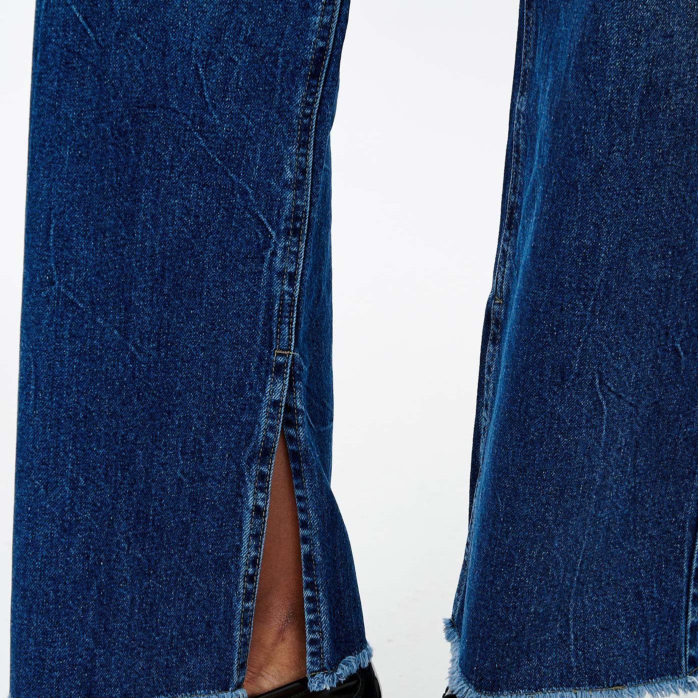VIOLA  Jean wideleg bleu femme