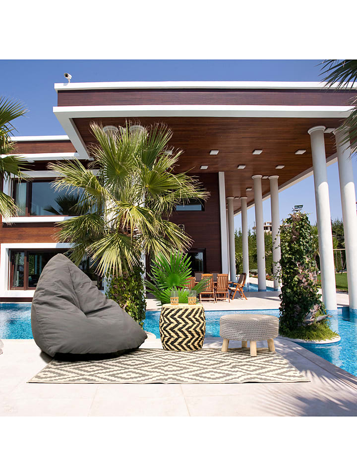 THE HOME DECO FACTORY Indoor-/ Outdoor-Teppich in Grau/ Creme - (L)180 x (B)120 cm günstig kaufen onesize