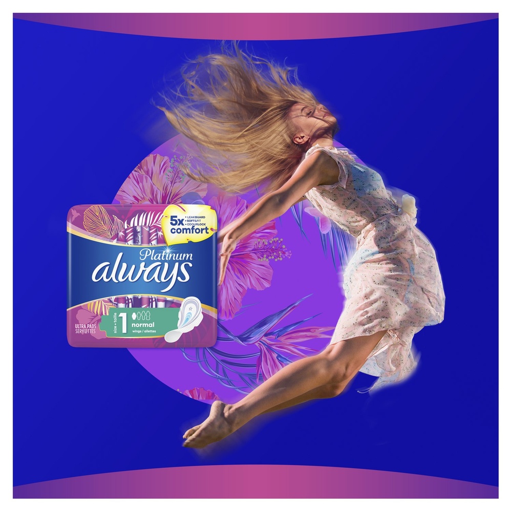 always Always Platinum Normal (Taille 1) Serviette Hygiénique Serviettes Hygiéniques