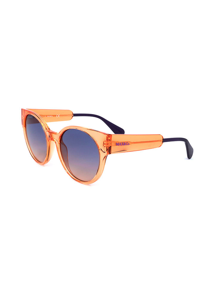 Max&Co Damen-Sonnenbrille in Orange/ Blau günstig kaufen 54