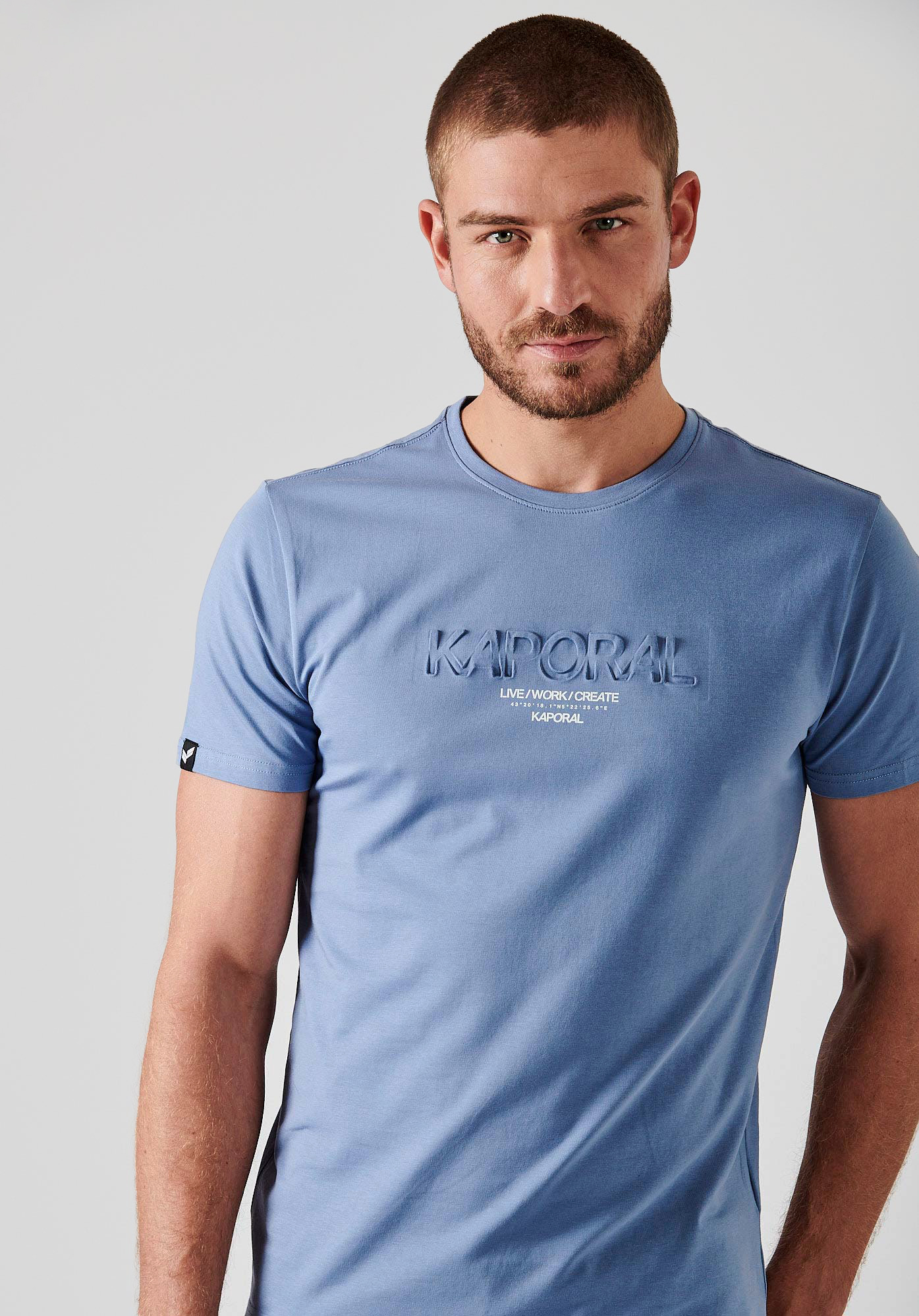 NIRAJ  T-shirt bleu homme
