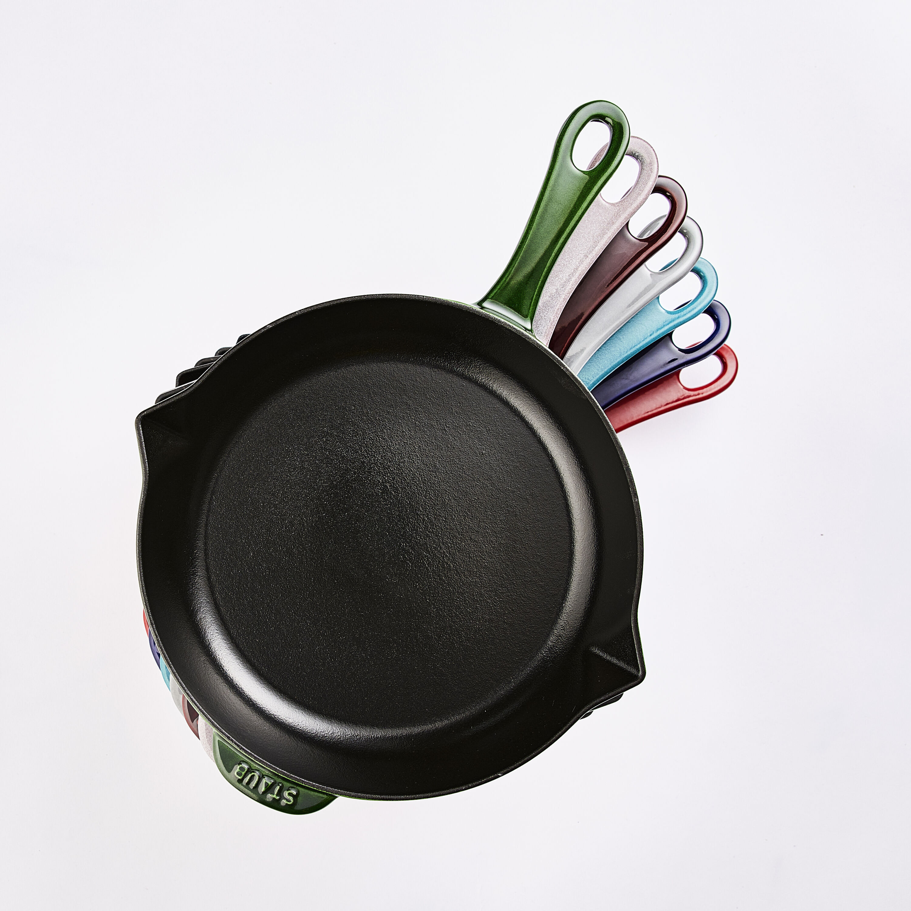 Bratpfanne 26 cm, Gusseisen, Schwarz