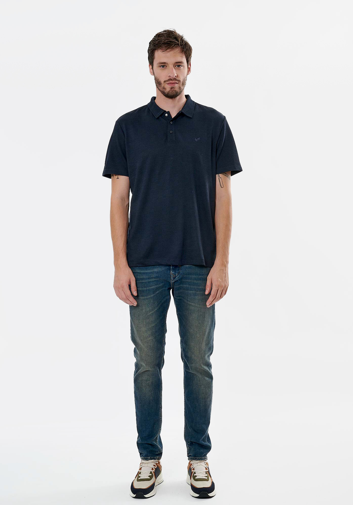 TOBIA  Polo bleu marine homme