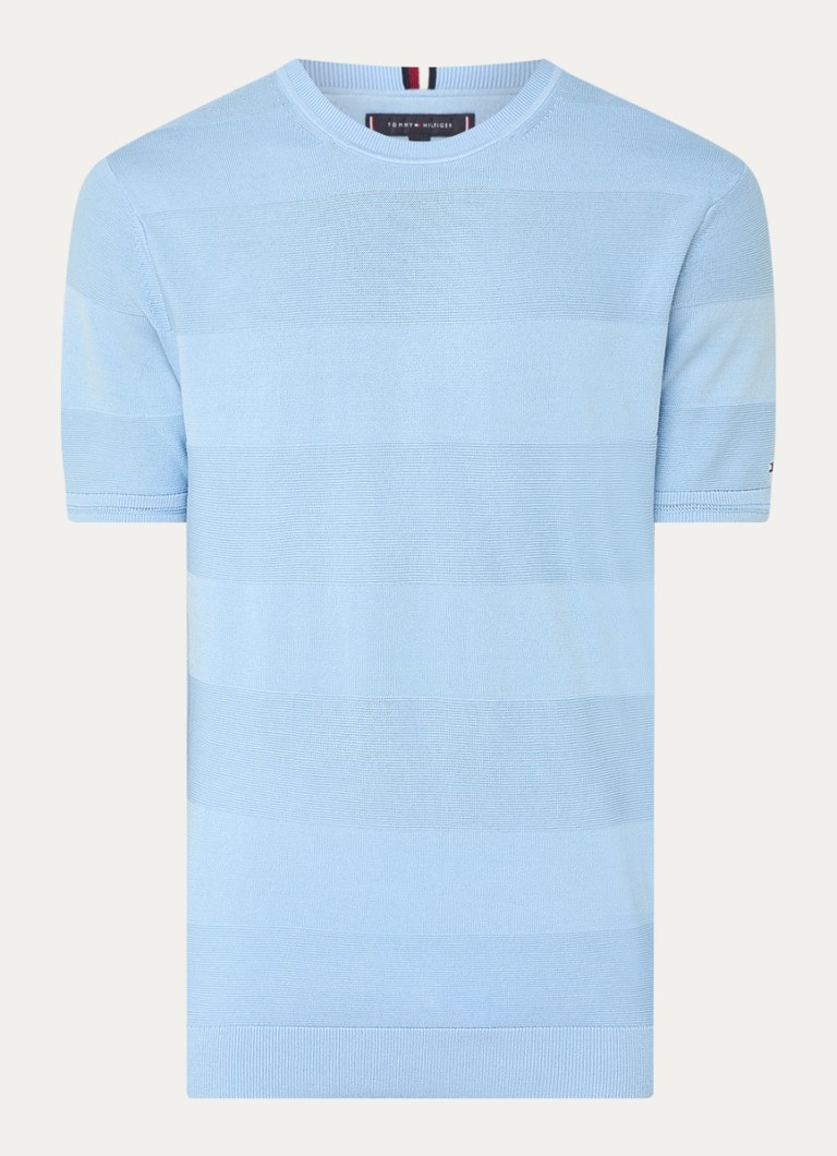 Tricou cu nervuri Tommy Hilfiger