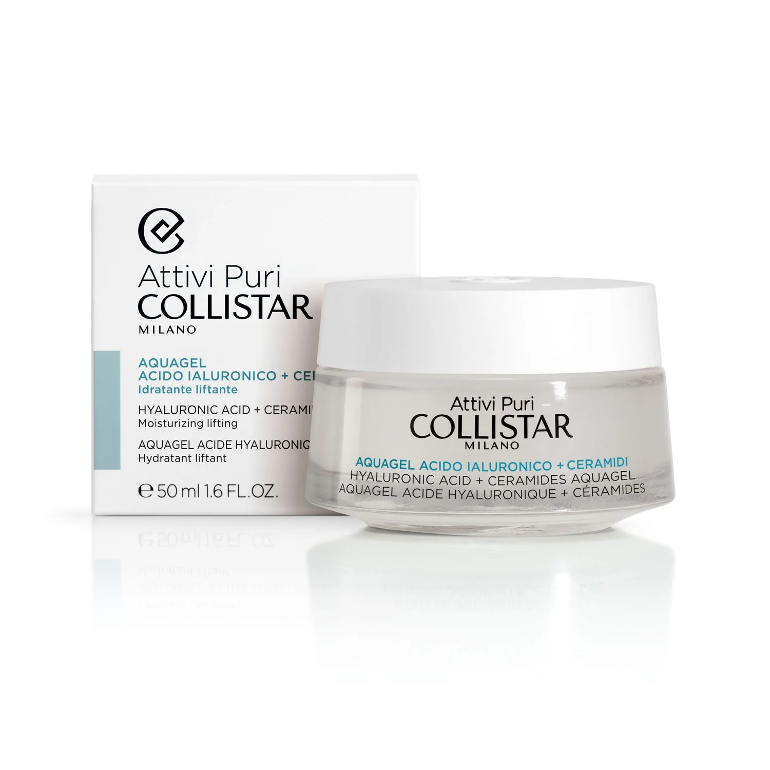 Pure Actives Aquagel Ácido Hialurónico + Ceramidas - Gel facial antiarrugas, gel facial hidratante