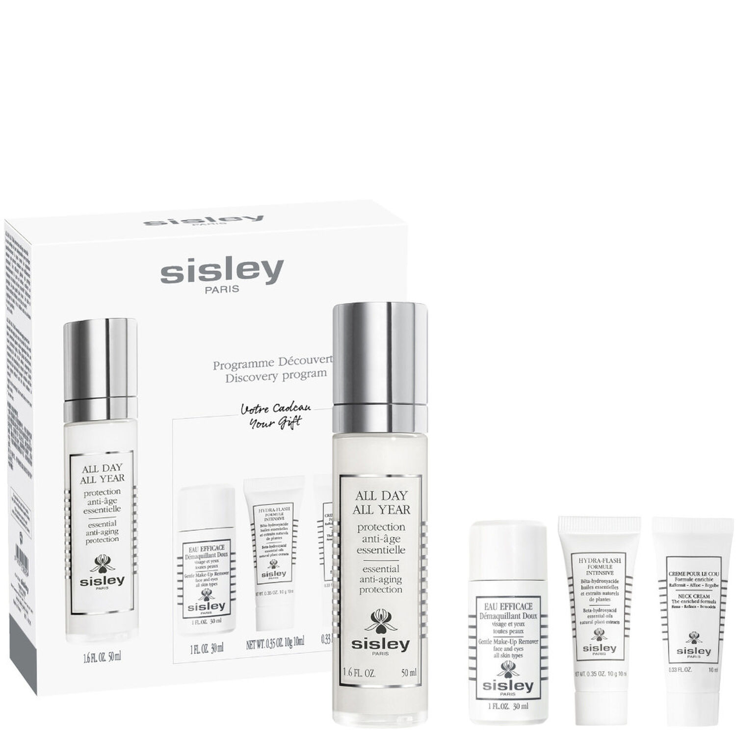 Sisley All Day All Year Programme Découverte Coffret Protection Anti-Age Essentielle +3 Produits