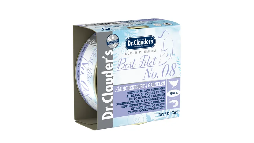 Dr. Clauders Katzennassfutter Best Filet No8 70g 70 g