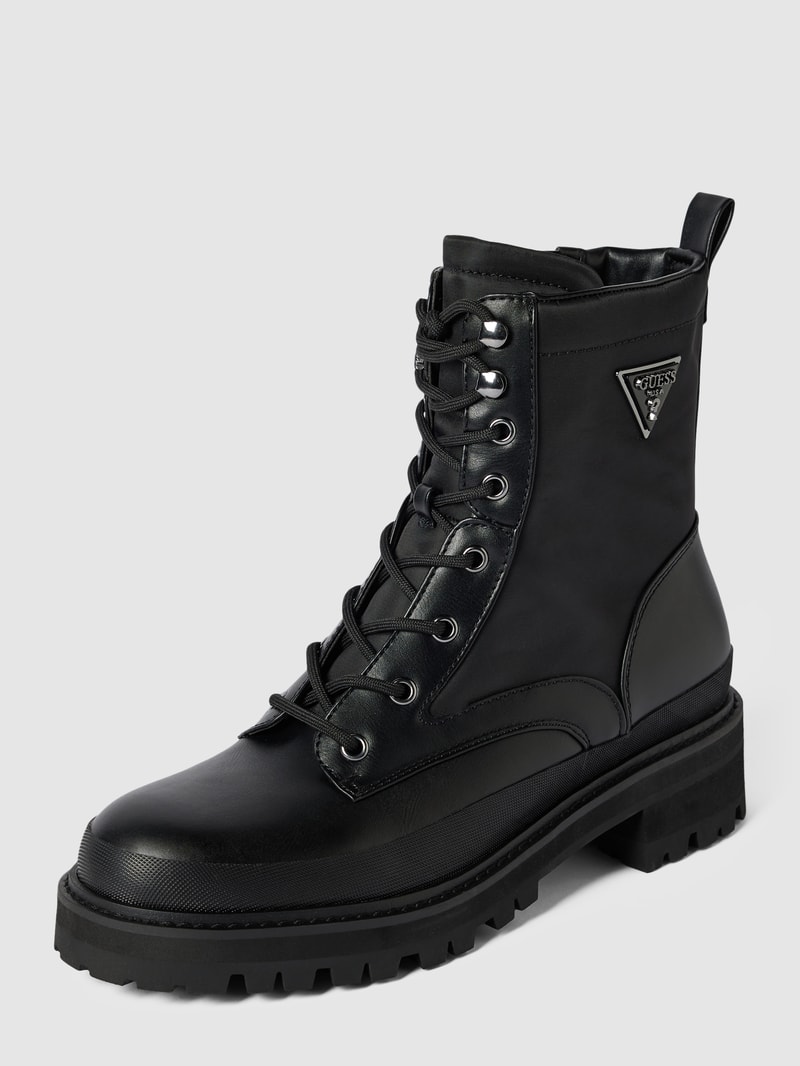 Boots in Leder-Optik Modell 'BADA' in schwarz