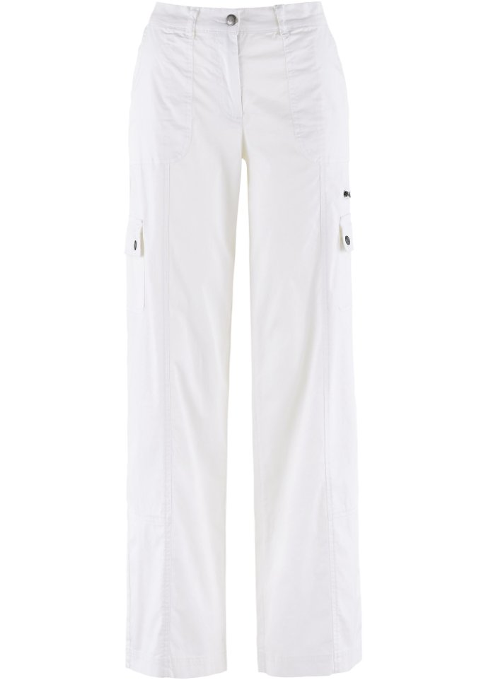 Baumwoll Cargohose mit Bequembund, Loose Fit