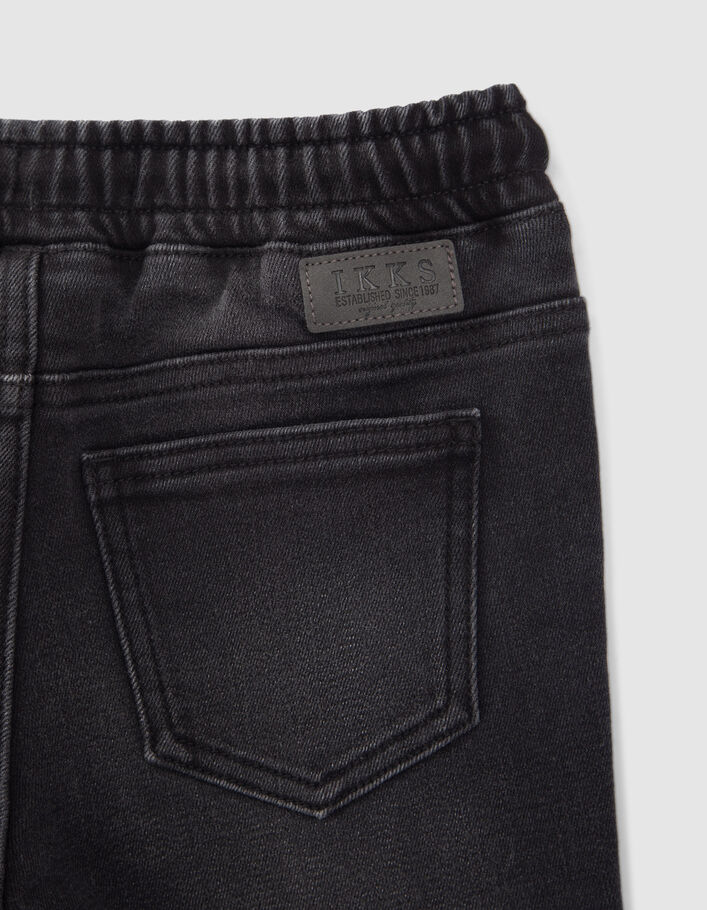 Jean TAPERED gris à ceinture élastiquée garçon