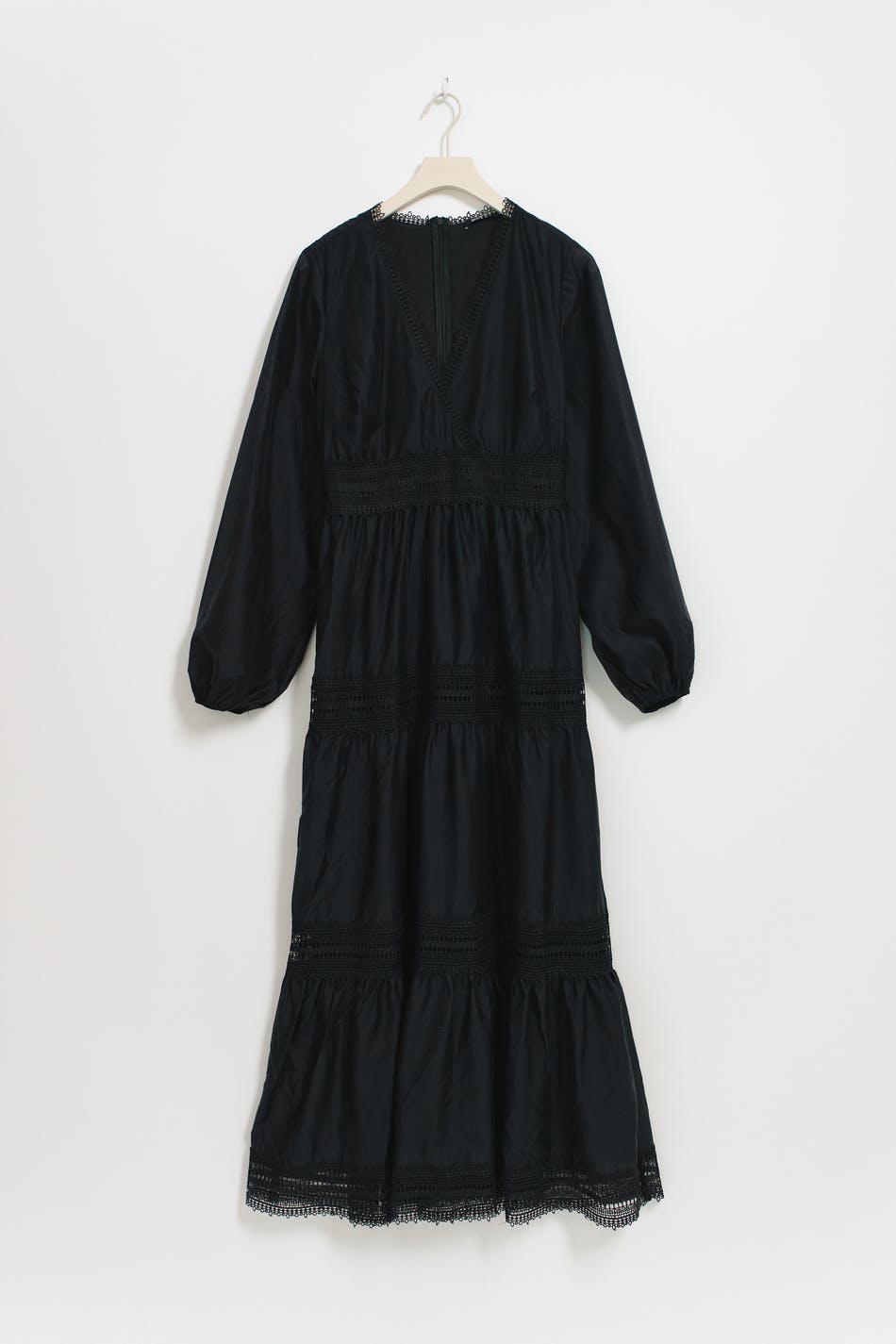 Lace detail maxi dress
