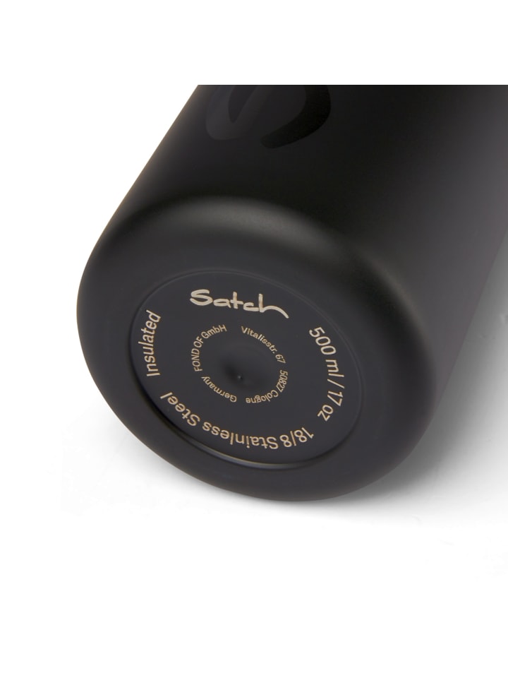 Satch Satch Thermo Edelstahl-Trinkflasche black steel günstig kaufen onesize
