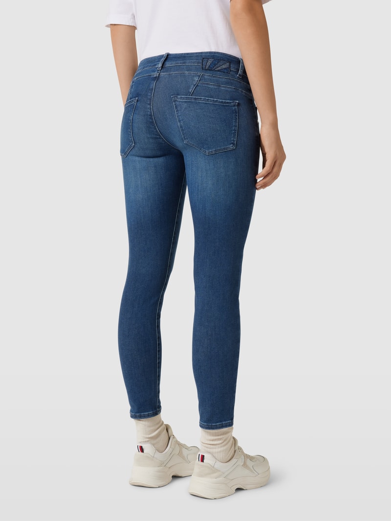 Slim Fit Jeans im 5-Pocket-Design Modell 'ANA' in blau