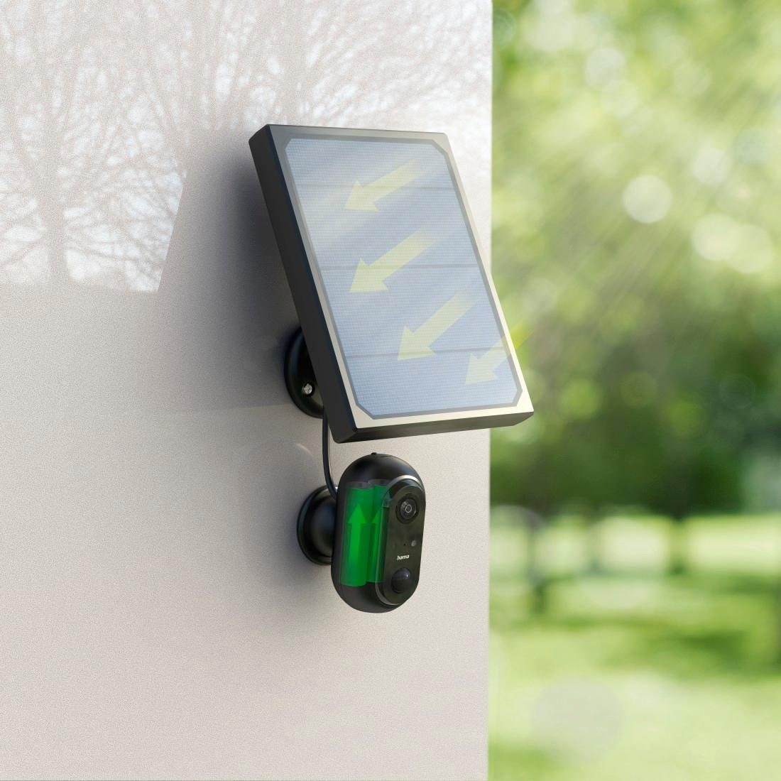 Hama WLAN Kamera Outdoor (App, Solar, Nachtsicht, Bewegungsmelder, Live) Smart Home Kamera (Außenbereich, Innenbereich)