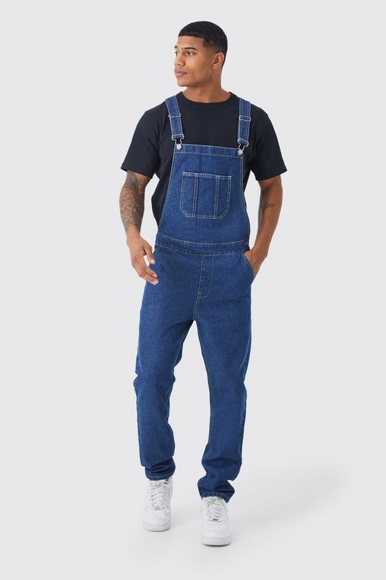 Lange Jeans-Latzhose