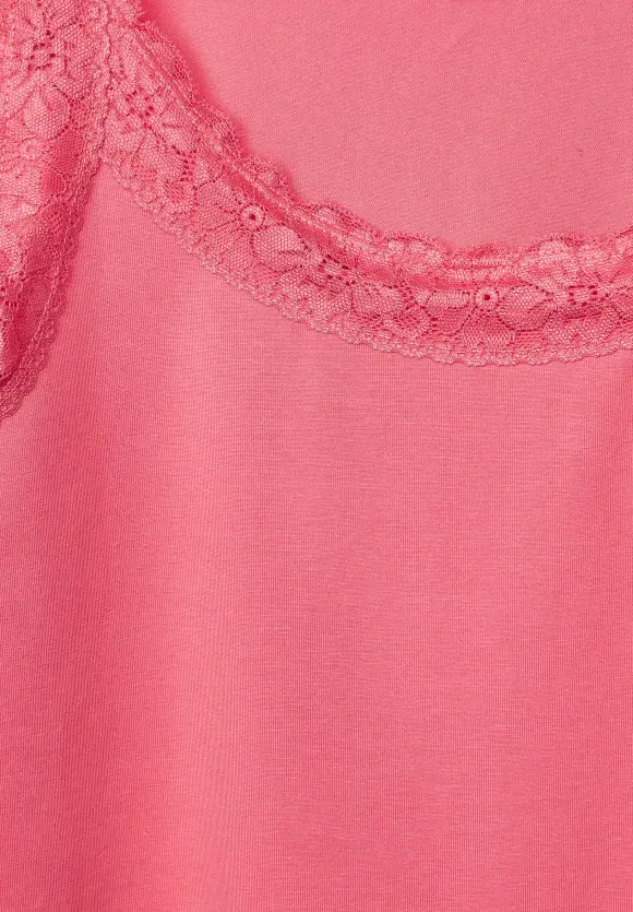 Street One Basic Top mit Spitze