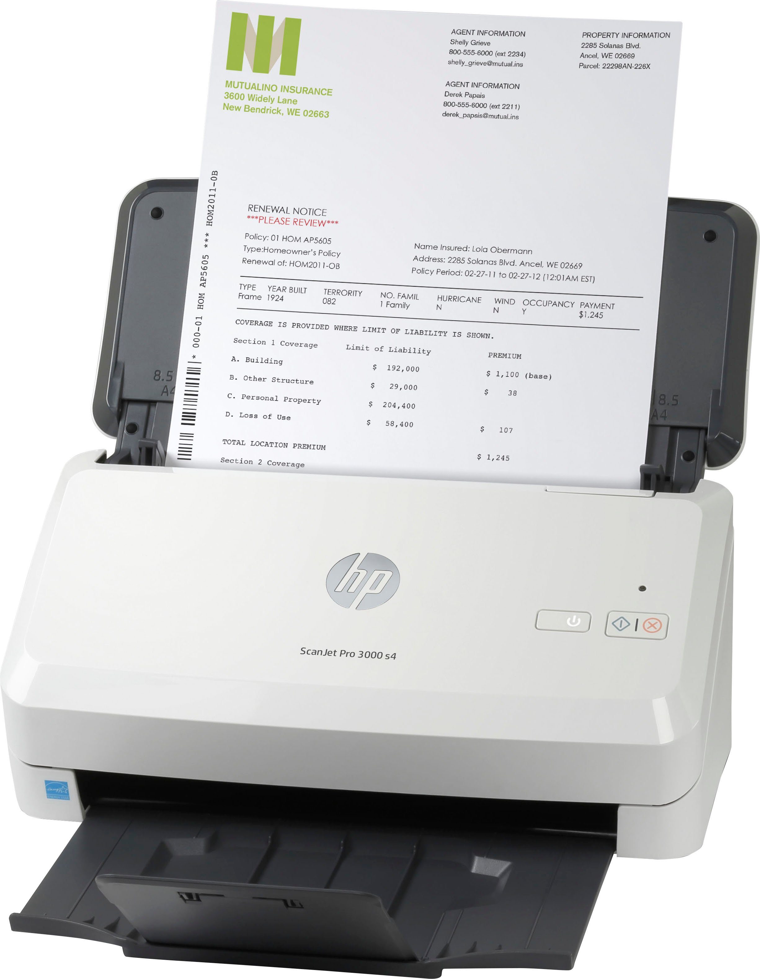 HP ScanJet Pro 3000 s4 Scanner, (HP+ Instant Ink kompatibel)
