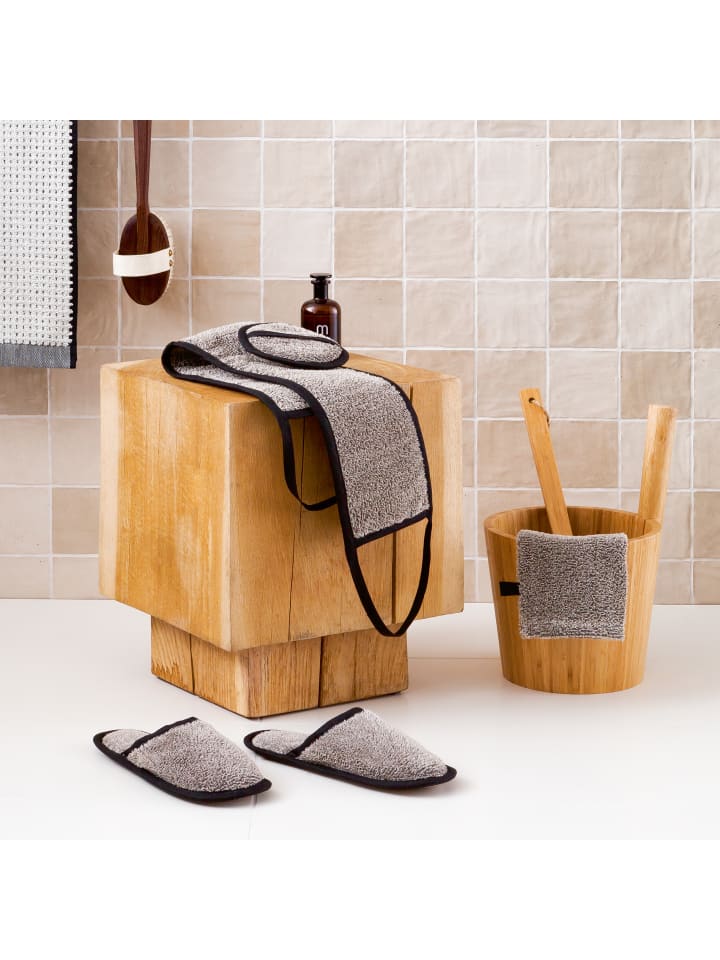 Möve Rücken-Massagegurt Sauna in nature/black günstig kaufen onesize