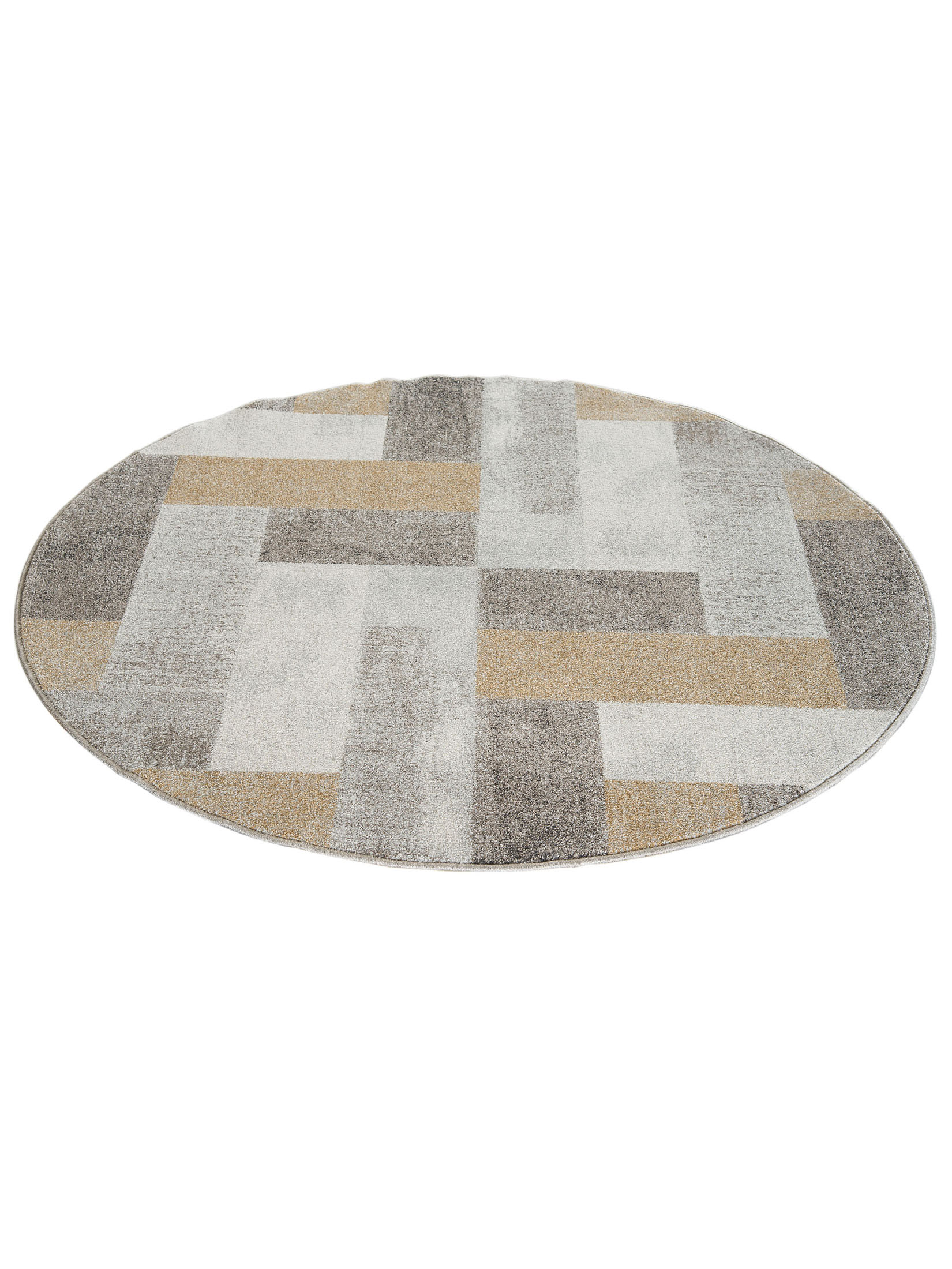 Urban Maze Moderner Teppich, Gold