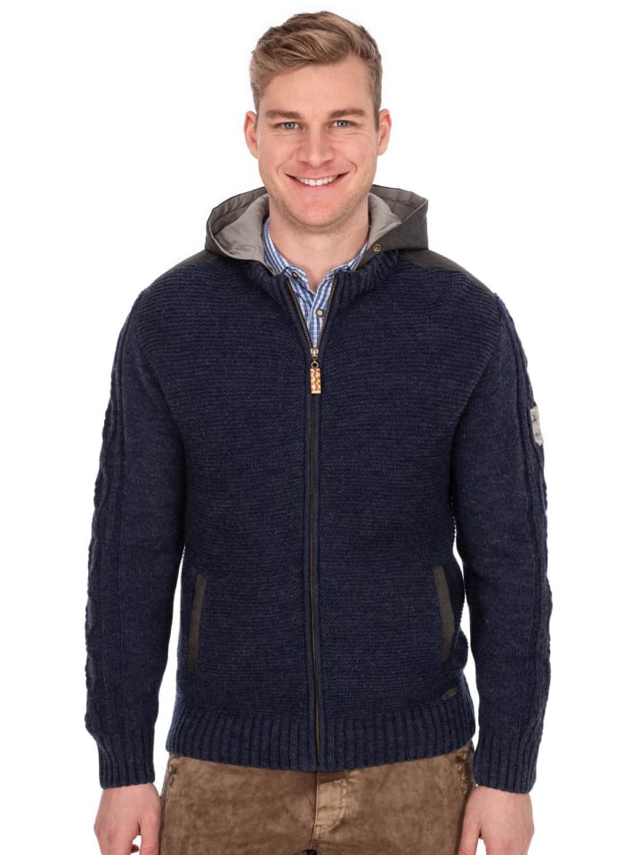 MADDOX Strickjacke BRUNECK in blau günstig kaufen