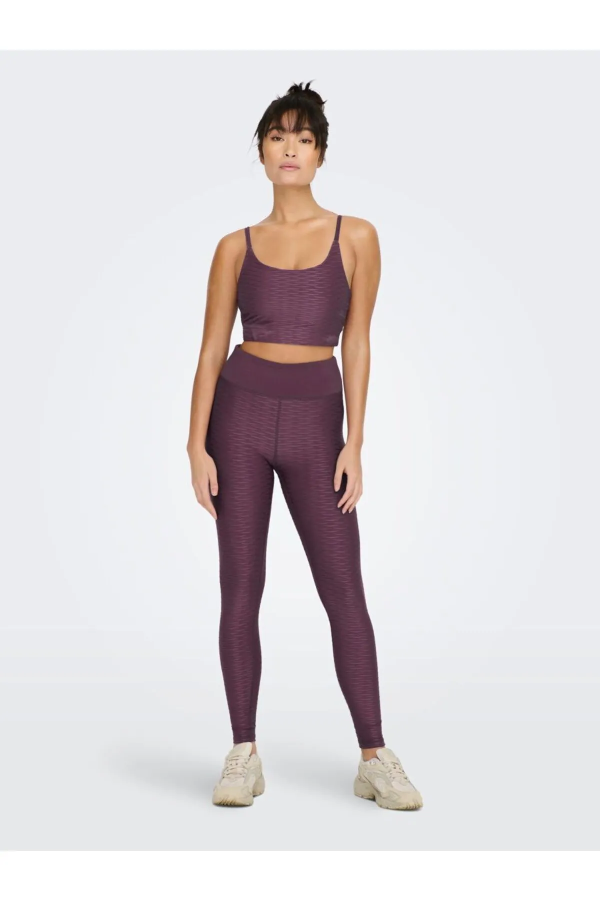 Only Play  Sport-Leggings - Lila - Mittlerer Bund