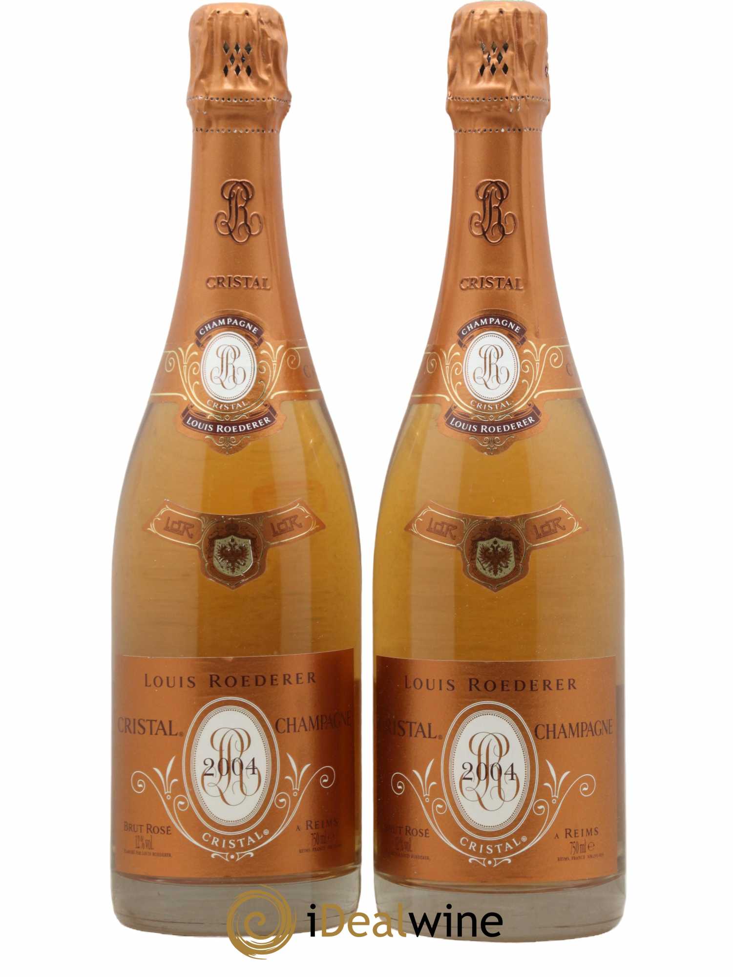 Cristal Louis Roederer  2004 - Lot de 2 Bouteilles