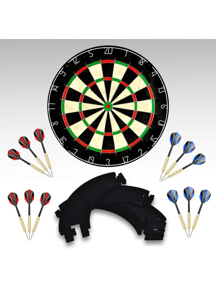 COFI 1453 Sisal/Borsten-Dartscheibe mit Stapelfreiem Bullseye in Mehrfarbig günstig kaufen onesize