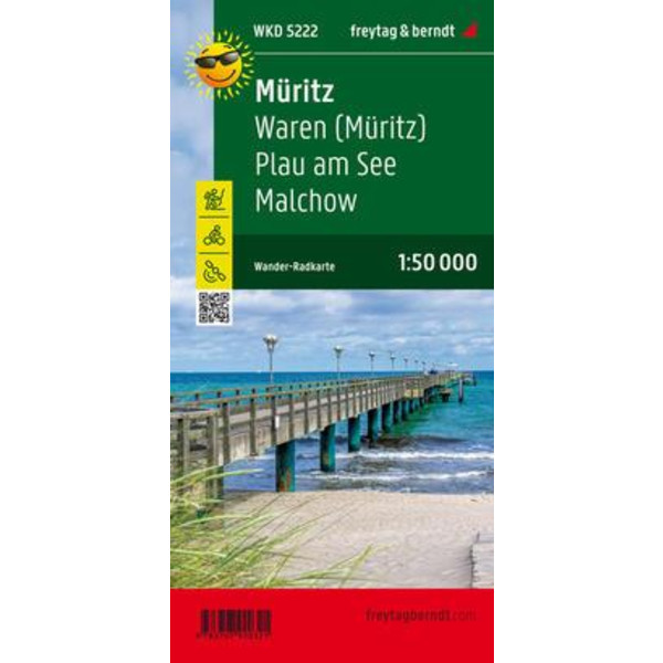 MÜRITZ, WAREN (MÜRITZ), PLAU AM SEE WANDER + RADKARTE - Fahrradkarte
