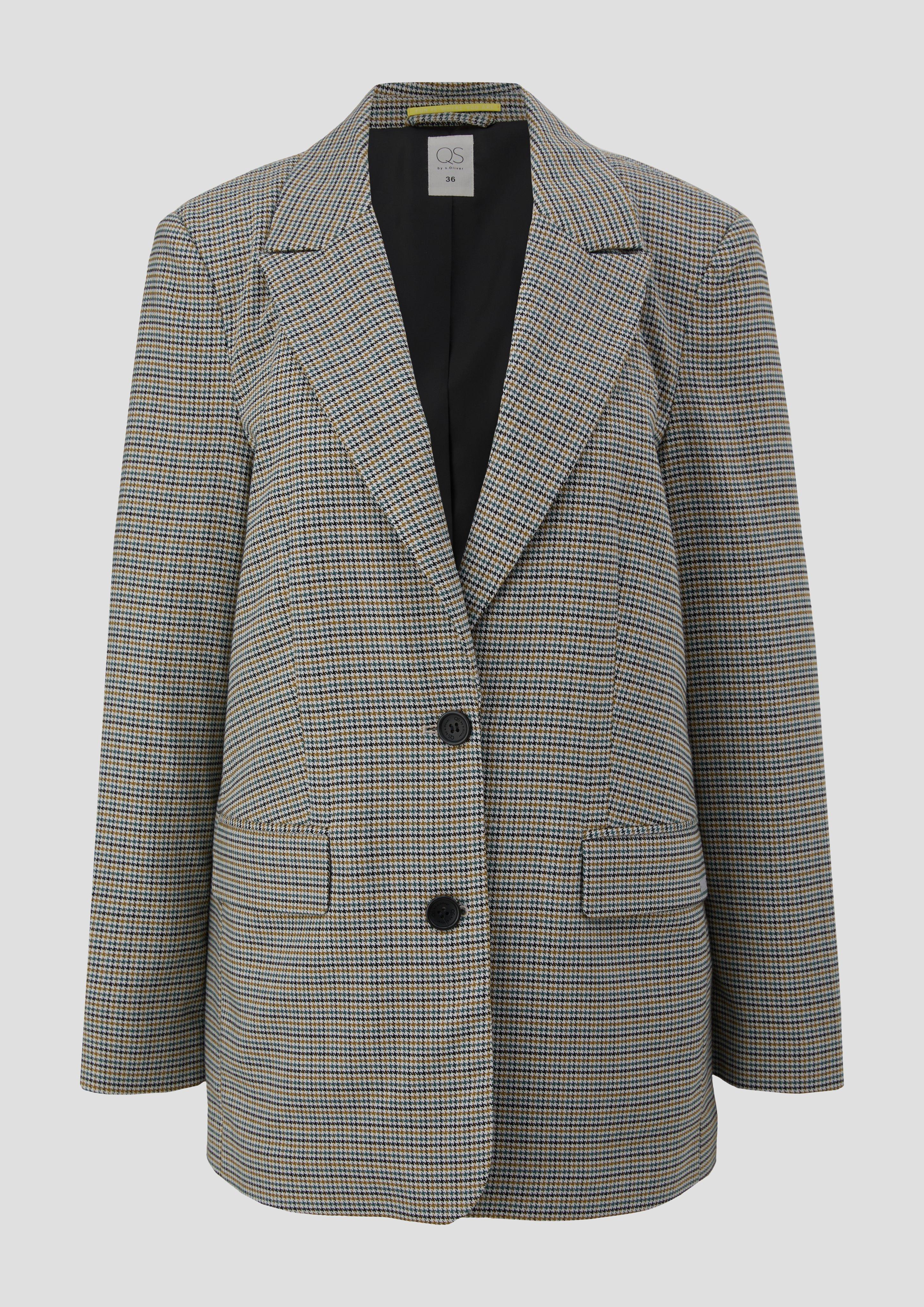 Blazer mit Hahnentrittmuster  2134900-02N0