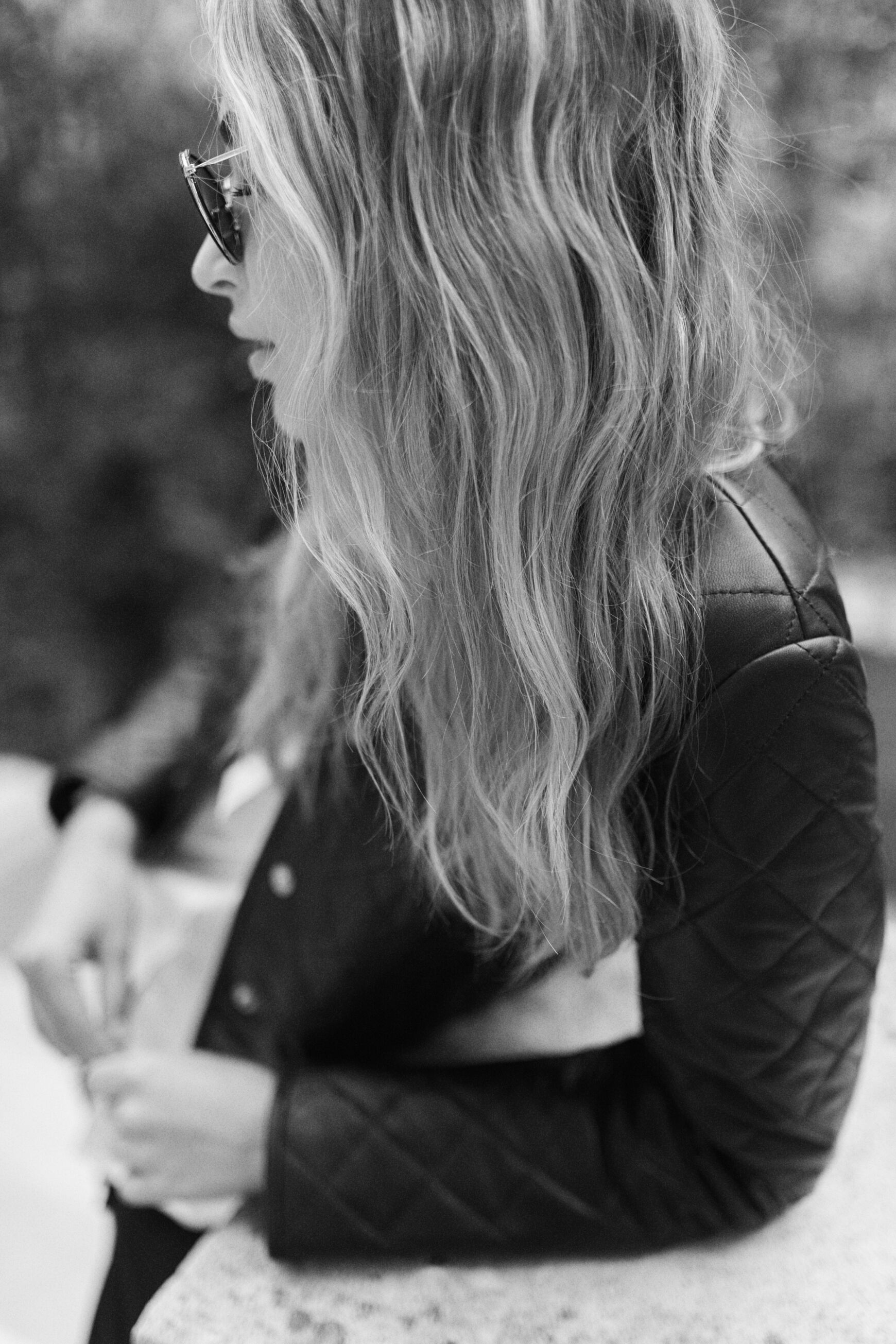 blazer chora 100% cuir noir femme