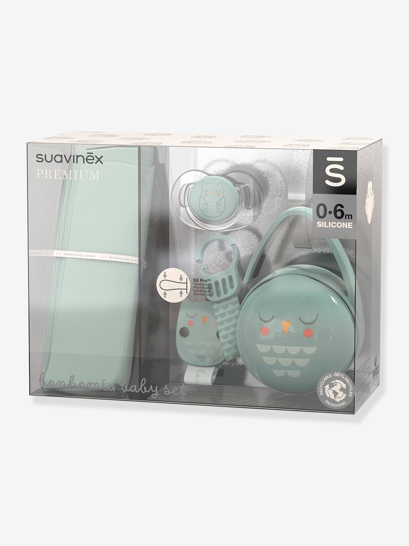 Coffret cadeau Bonhomia SUAVINEX vert