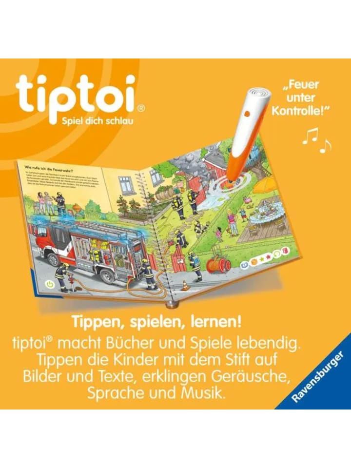 Ravensburger tiptoi® Wieso? Weshalb? Warum? Bei der Feuerwehr günstig kaufen onesize