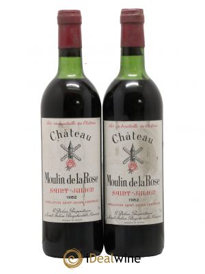 Château Moulin de la Rose Cru Bourgeois  1982 - Lot de 2 Bouteilles