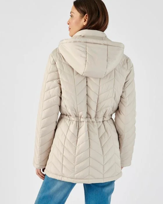 Parka matelassée zippée