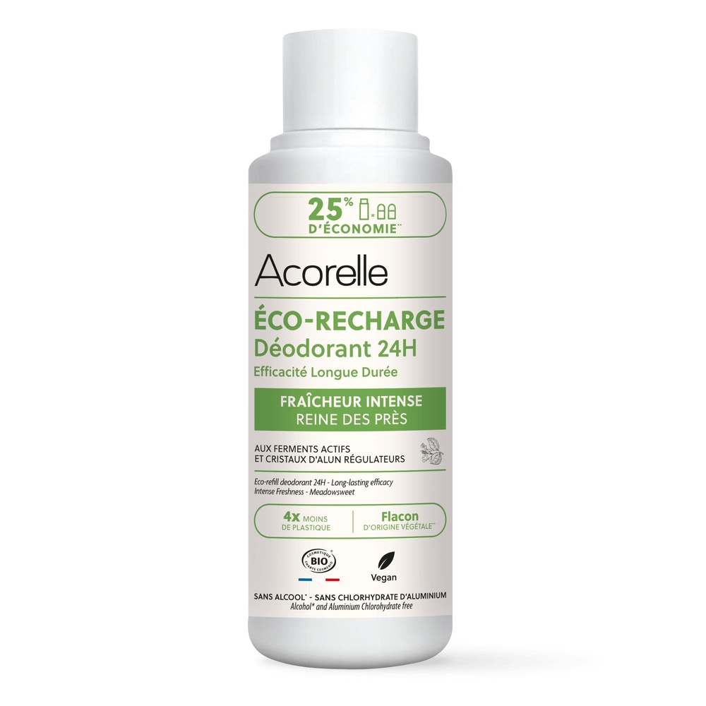 acorelle Recharge Déodorant roll-on 24h efficacité longue durée Fraîcheur Intense 100 ml Déodorant