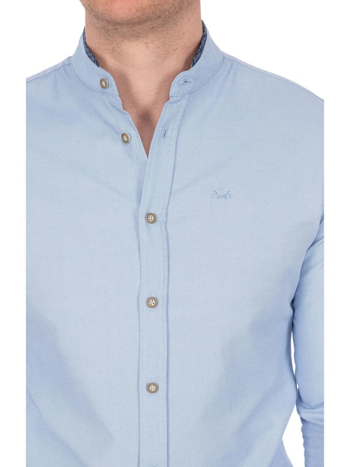 Spieth & Wensky Stehkragenhemd DIETER in hellblau günstig kaufen