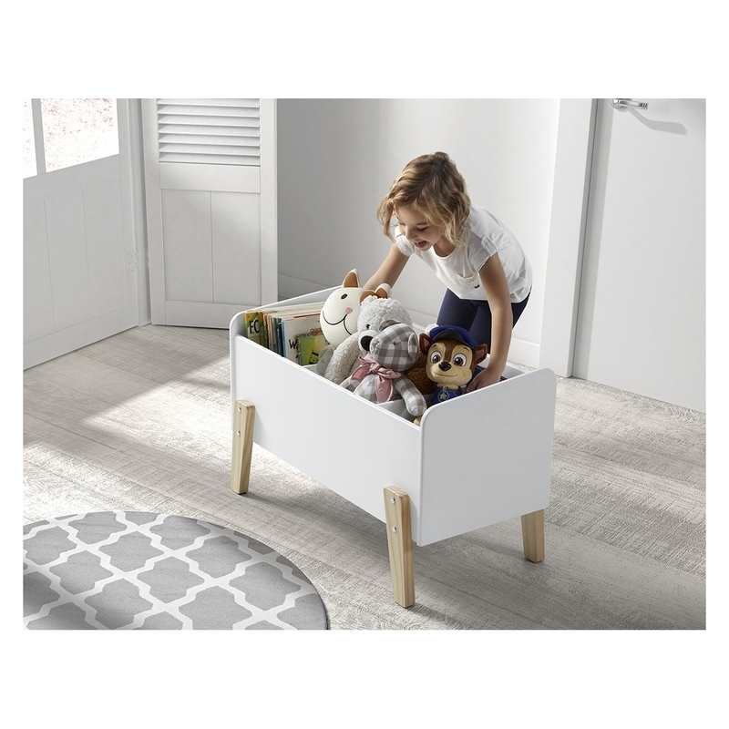 Coffre à jouets KIDDY blanc