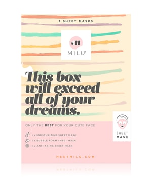 MILU This Box Will Exceed All Of Your Dreams Gift Box Tuchmaske-3 Stk