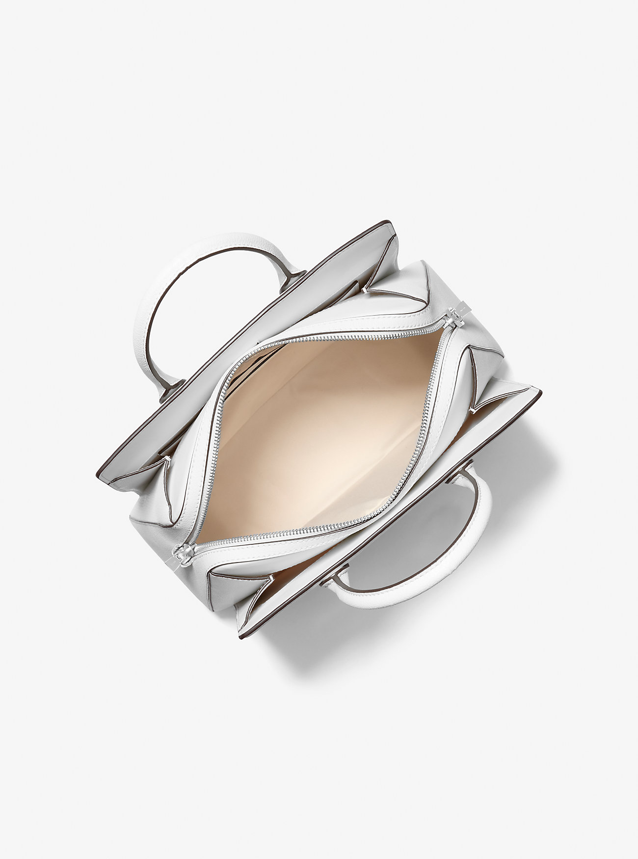 Laila Medium Skinnveske - OPTIC WHITE