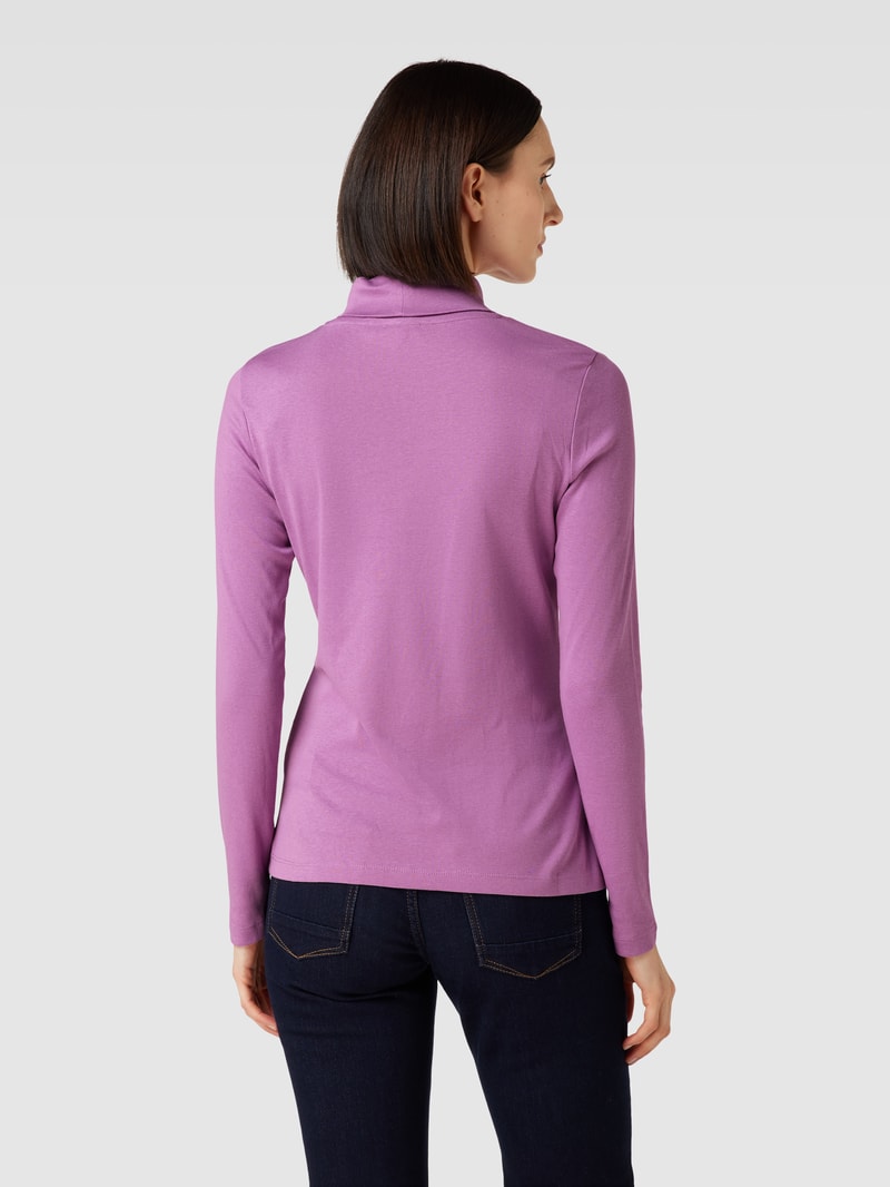 Longsleeve mit Rollkragen in mauve