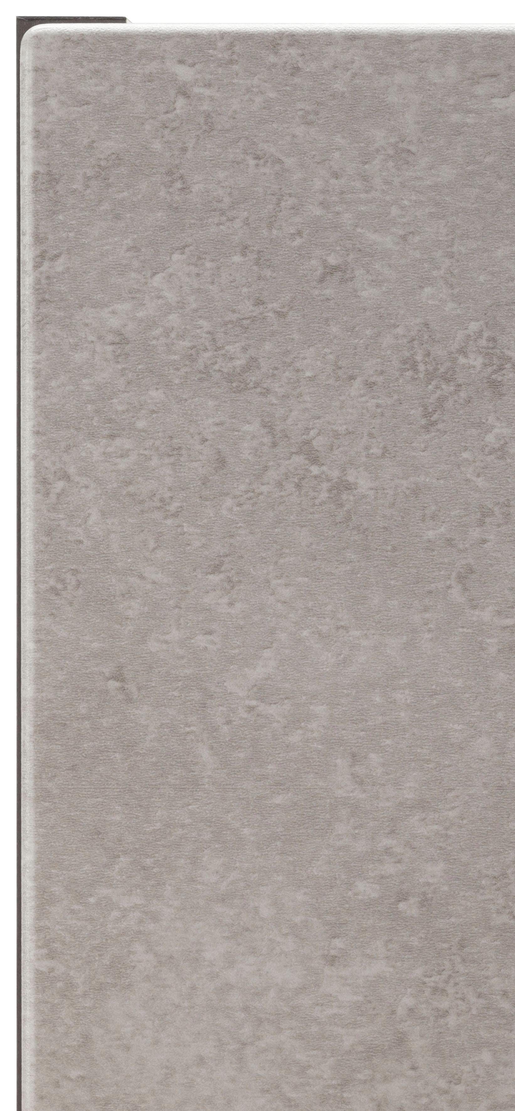 HELD MÖBEL Küchenzeile Tulsa, mit E-Geräten, Breite 380 cm, schwarze Metallgriffe, MDF Fronten