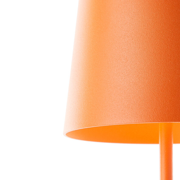 LED-Akku-Tischleuchte Kaami, orange-matt
