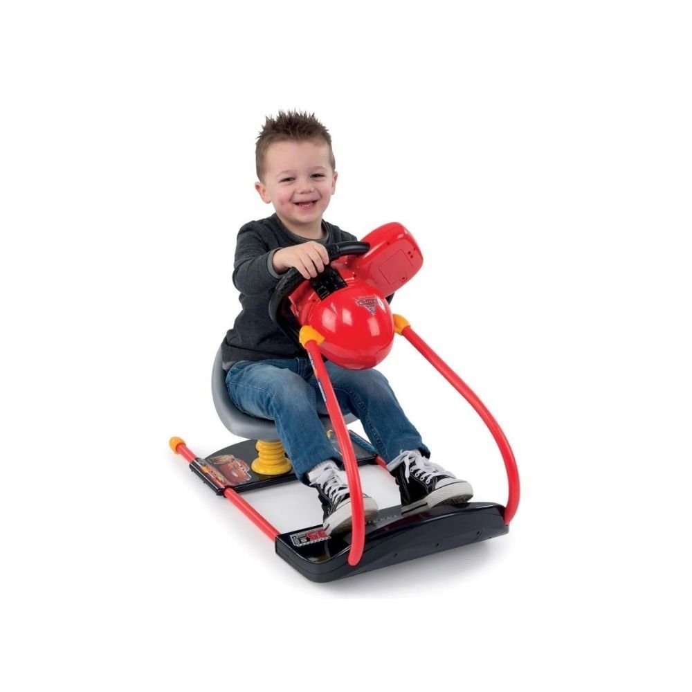 Smoby Spielzeug-Auto Cars 3 V8 Fahrsimulator, (Sportlichem Sitz, Bremse, Gaspedal und Schalthebel), Mit Soundknöpfen am Lenkrad