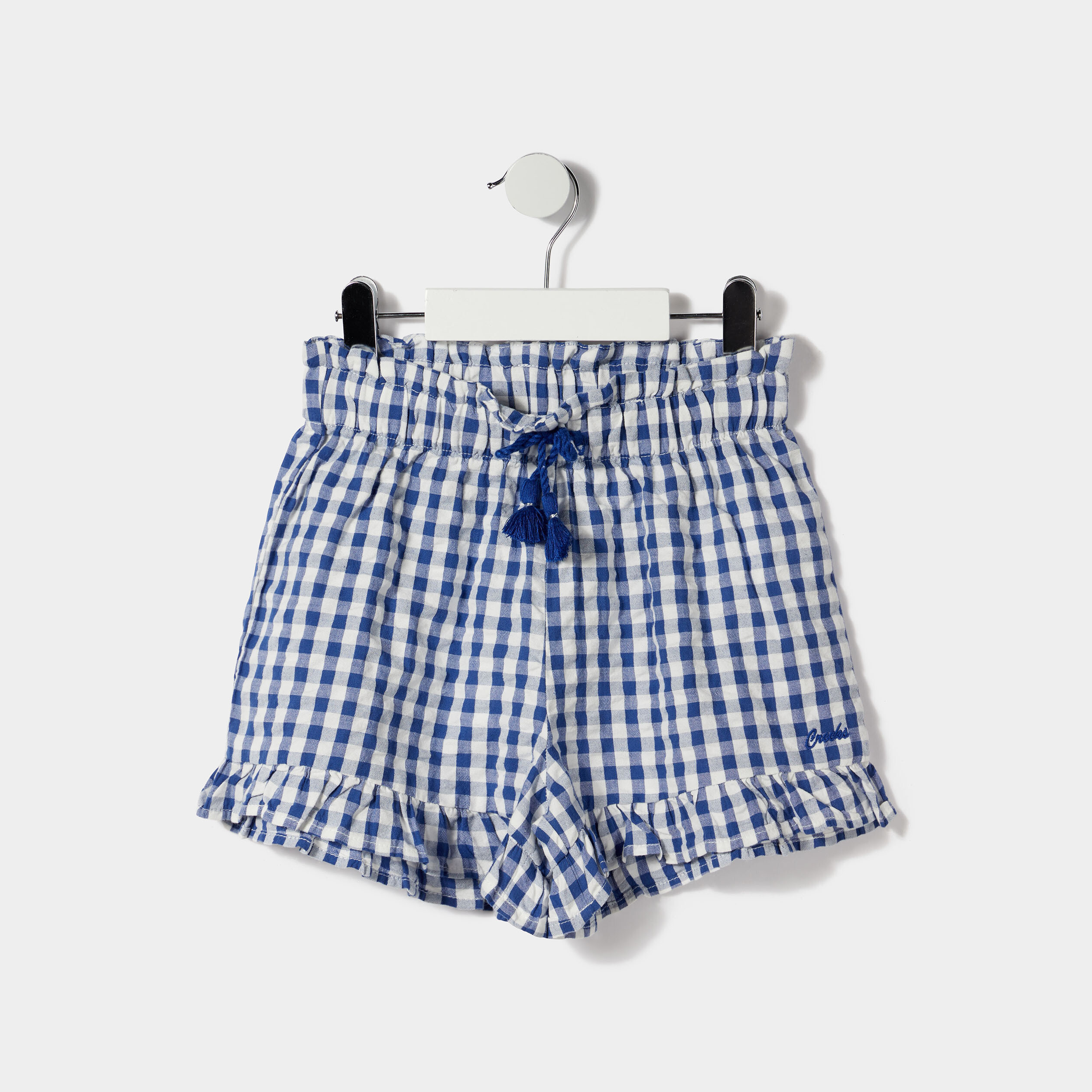 Short ample à volants Creeks bleu fille | La Halle