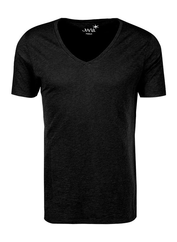 JUVIA, T-Shirt, Baumwolle, schwarz