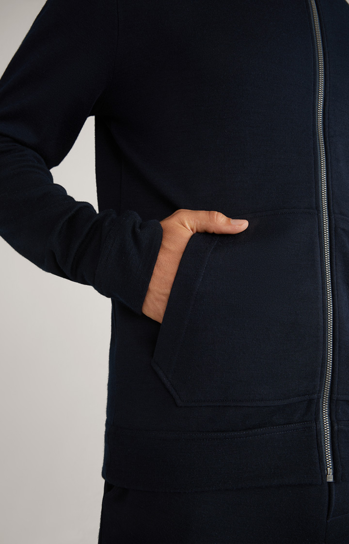 Loungewear Sweatjacke in Dark Blue