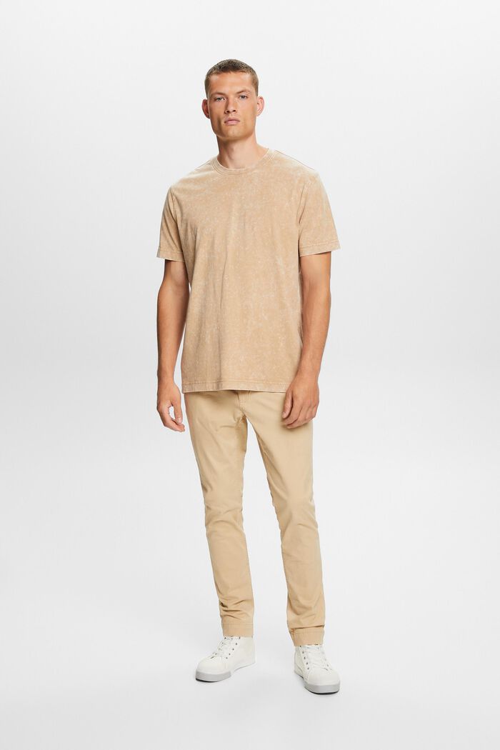 T-Shirt mit Stonewash-Effekt, 100 % Baumwolle